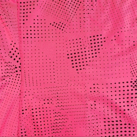 LUCY Pink & Black Dot Racerback Workout Tank XS - Picture 2 of 5